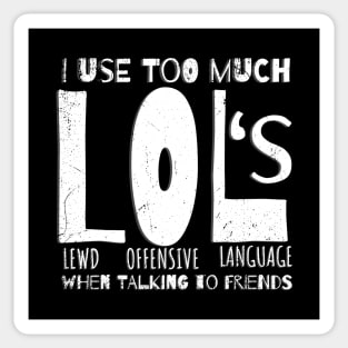 LOL (Lewd Offensive Language) Sticker